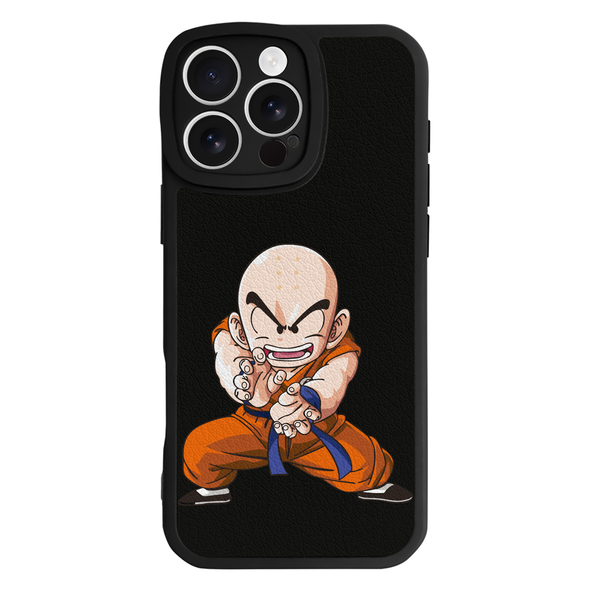 （画像用） ドラゴンボール クリリン DRAGON BALL krillin 【iPhone 16シリーズ対応】シリコンスマホケース（レザー調） 材質：シリコン